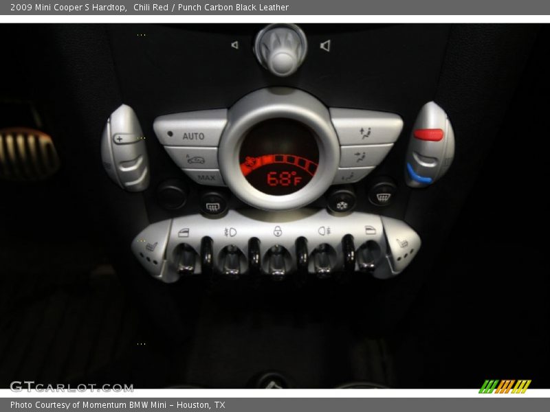 Chili Red / Punch Carbon Black Leather 2009 Mini Cooper S Hardtop