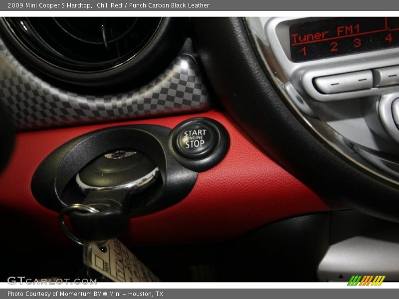 Chili Red / Punch Carbon Black Leather 2009 Mini Cooper S Hardtop