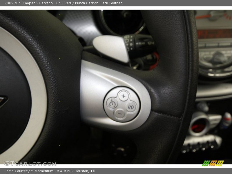 Chili Red / Punch Carbon Black Leather 2009 Mini Cooper S Hardtop