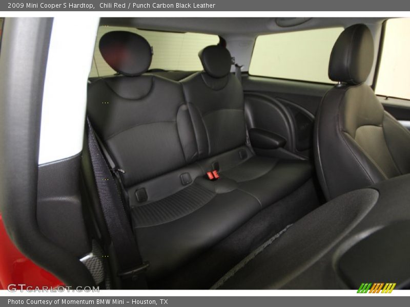 Chili Red / Punch Carbon Black Leather 2009 Mini Cooper S Hardtop