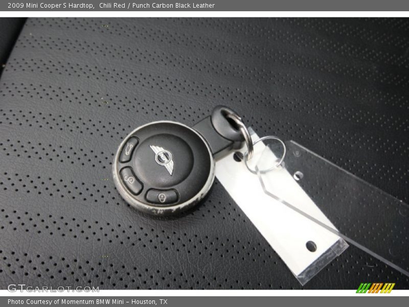 Chili Red / Punch Carbon Black Leather 2009 Mini Cooper S Hardtop
