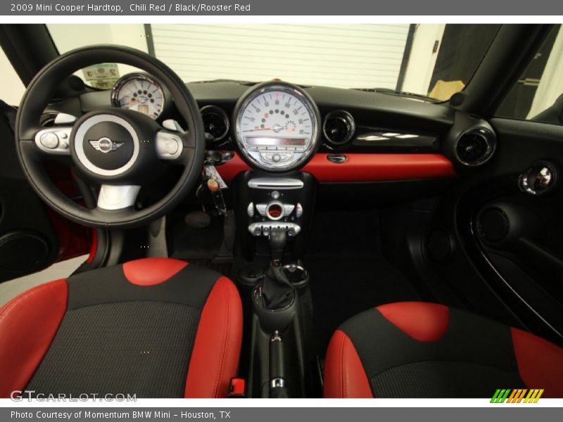 Chili Red / Black/Rooster Red 2009 Mini Cooper Hardtop