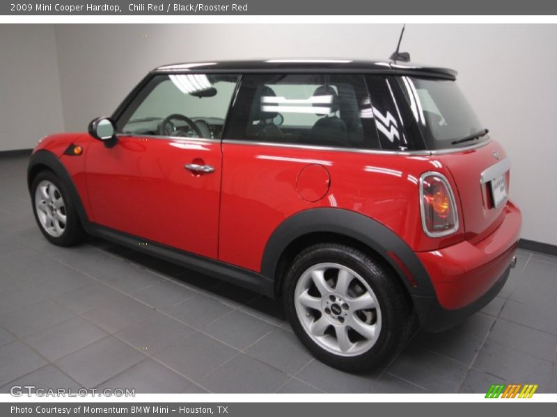 Chili Red / Black/Rooster Red 2009 Mini Cooper Hardtop
