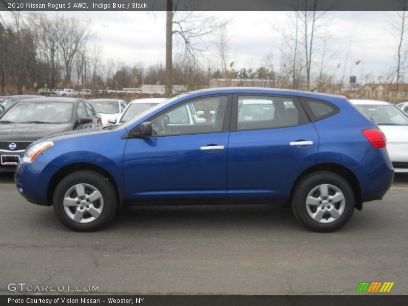 Indigo Blue / Black 2010 Nissan Rogue S AWD
