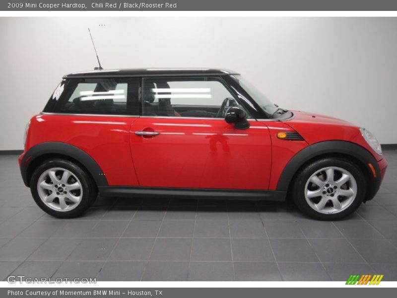 Chili Red / Black/Rooster Red 2009 Mini Cooper Hardtop