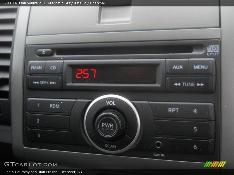 Magnetic Gray Metallic / Charcoal 2010 Nissan Sentra 2.0