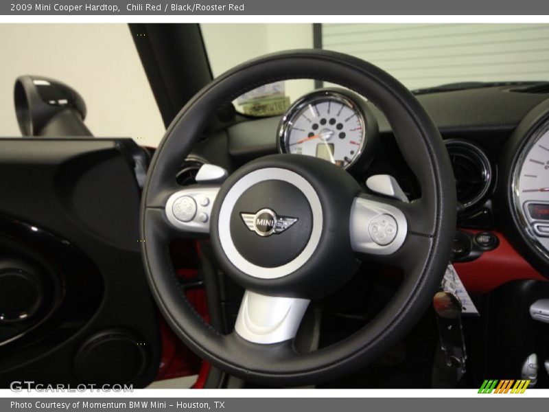 Chili Red / Black/Rooster Red 2009 Mini Cooper Hardtop