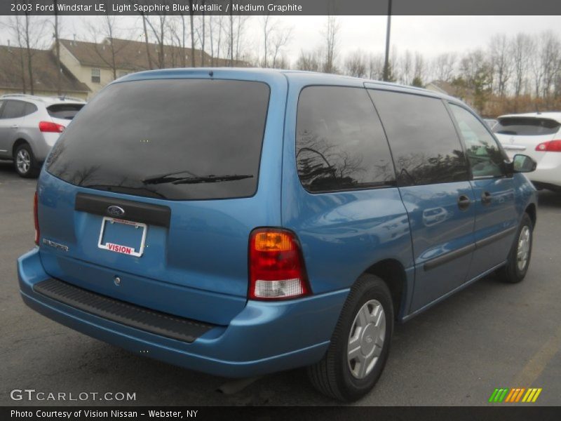 Light Sapphire Blue Metallic / Medium Graphite 2003 Ford Windstar LE