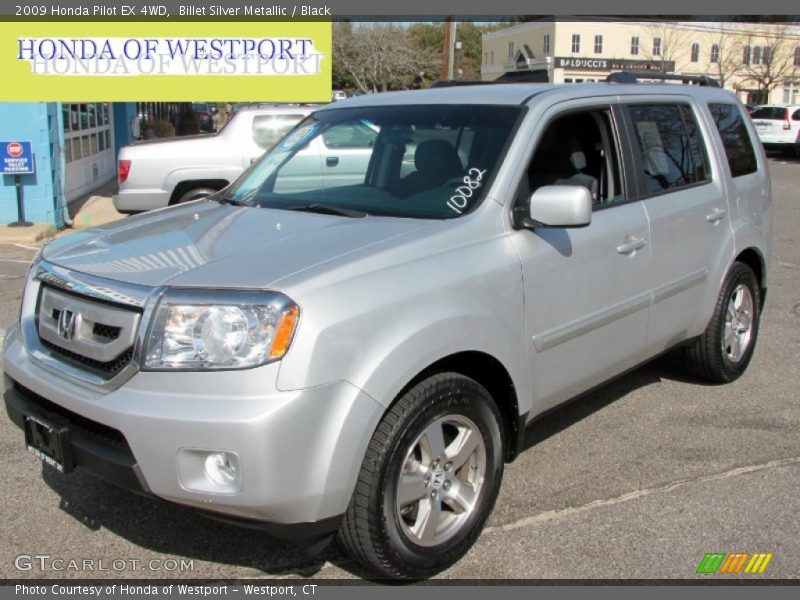 Billet Silver Metallic / Black 2009 Honda Pilot EX 4WD