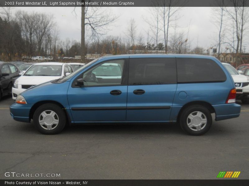 Light Sapphire Blue Metallic / Medium Graphite 2003 Ford Windstar LE