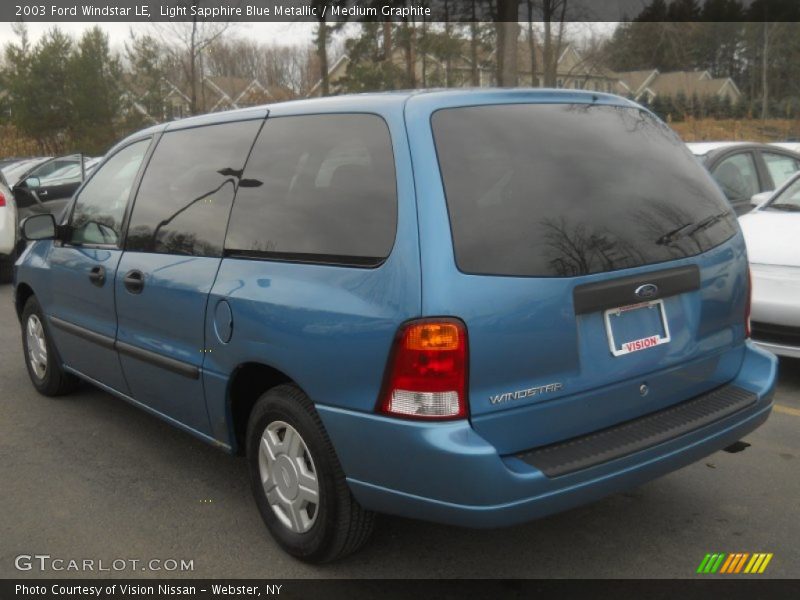 Light Sapphire Blue Metallic / Medium Graphite 2003 Ford Windstar LE