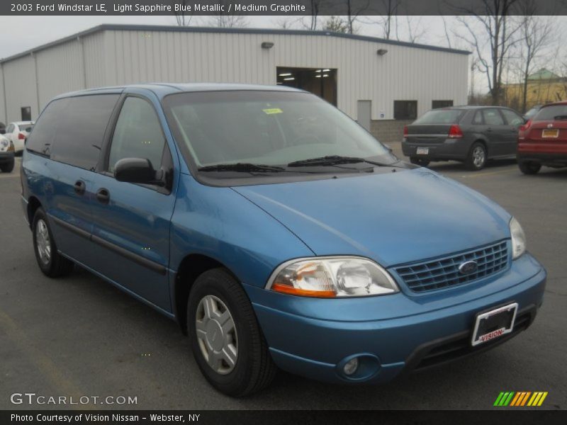 Light Sapphire Blue Metallic / Medium Graphite 2003 Ford Windstar LE
