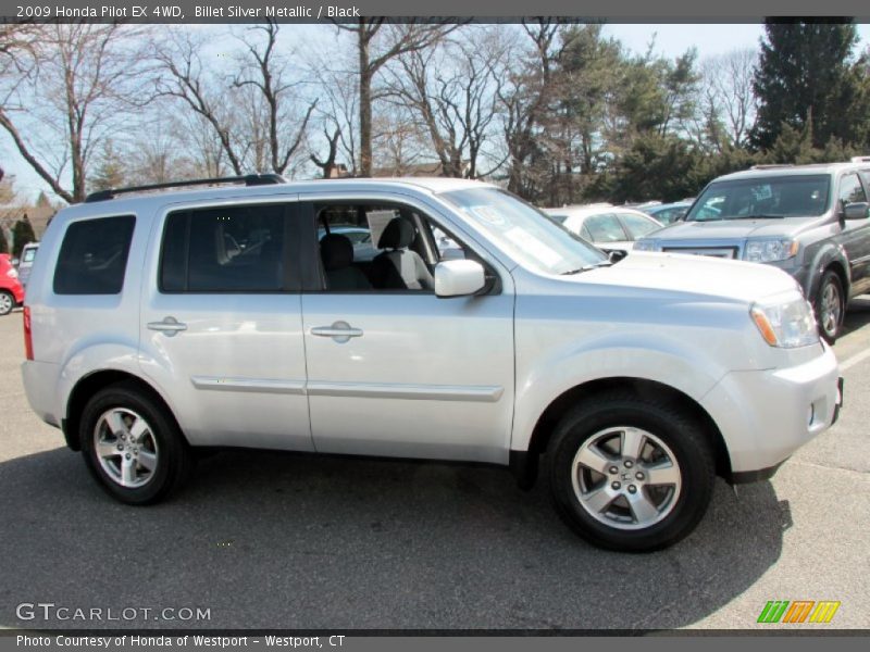 Billet Silver Metallic / Black 2009 Honda Pilot EX 4WD
