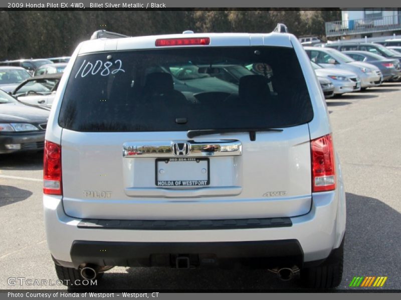 Billet Silver Metallic / Black 2009 Honda Pilot EX 4WD