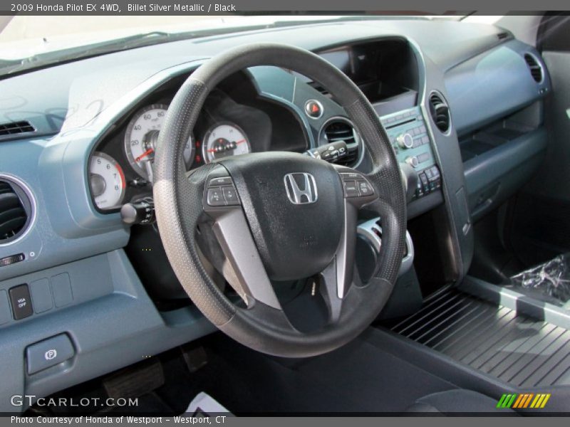 Billet Silver Metallic / Black 2009 Honda Pilot EX 4WD