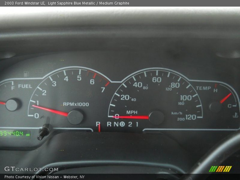 Light Sapphire Blue Metallic / Medium Graphite 2003 Ford Windstar LE