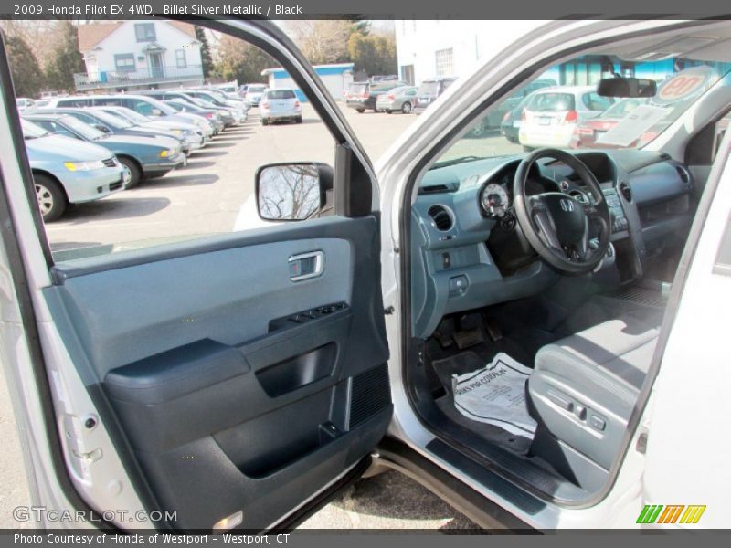 Billet Silver Metallic / Black 2009 Honda Pilot EX 4WD