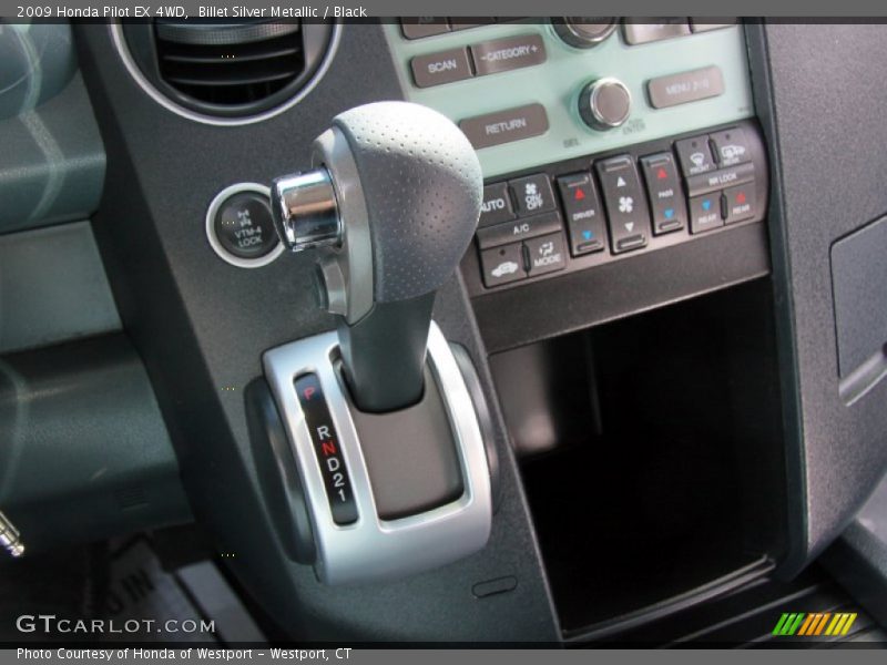 Billet Silver Metallic / Black 2009 Honda Pilot EX 4WD