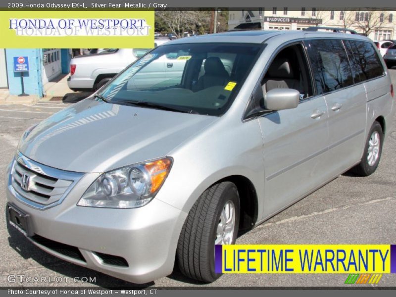 Silver Pearl Metallic / Gray 2009 Honda Odyssey EX-L