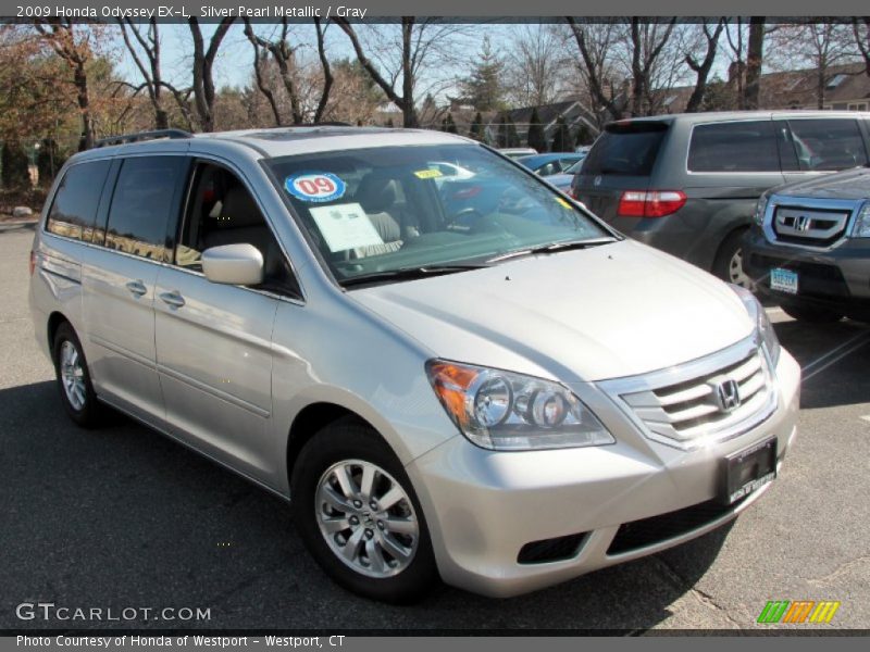 Silver Pearl Metallic / Gray 2009 Honda Odyssey EX-L