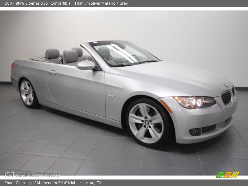 Titanium Silver Metallic / Grey 2007 BMW 3 Series 335i Convertible