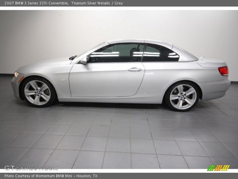 Titanium Silver Metallic / Grey 2007 BMW 3 Series 335i Convertible