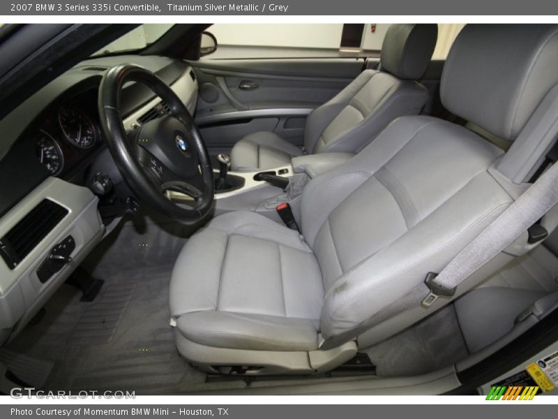 Titanium Silver Metallic / Grey 2007 BMW 3 Series 335i Convertible