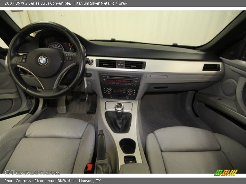 Titanium Silver Metallic / Grey 2007 BMW 3 Series 335i Convertible