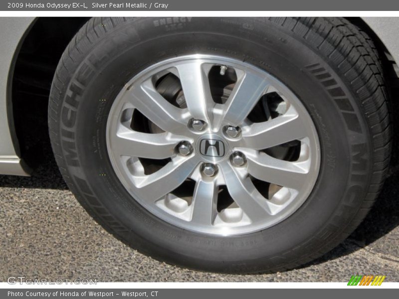 Silver Pearl Metallic / Gray 2009 Honda Odyssey EX-L