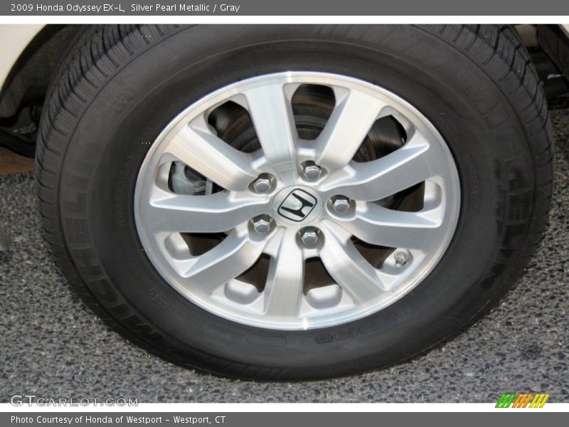 Silver Pearl Metallic / Gray 2009 Honda Odyssey EX-L