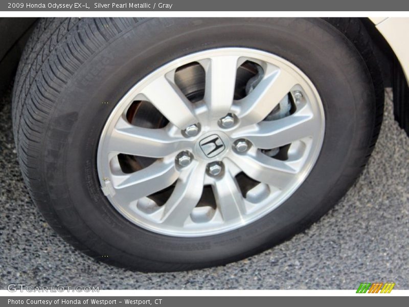 Silver Pearl Metallic / Gray 2009 Honda Odyssey EX-L
