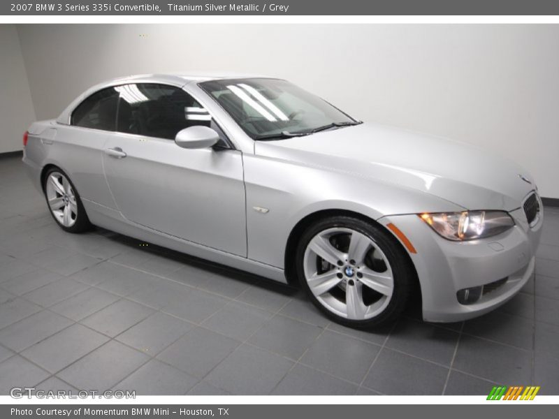 Titanium Silver Metallic / Grey 2007 BMW 3 Series 335i Convertible