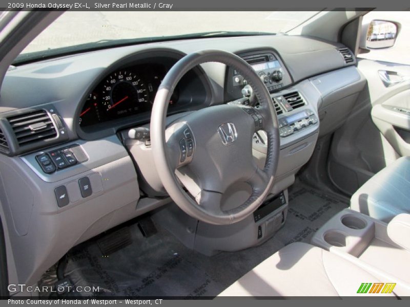 Silver Pearl Metallic / Gray 2009 Honda Odyssey EX-L