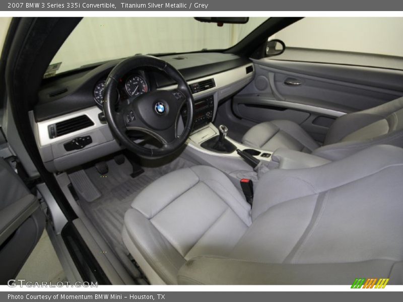 Titanium Silver Metallic / Grey 2007 BMW 3 Series 335i Convertible