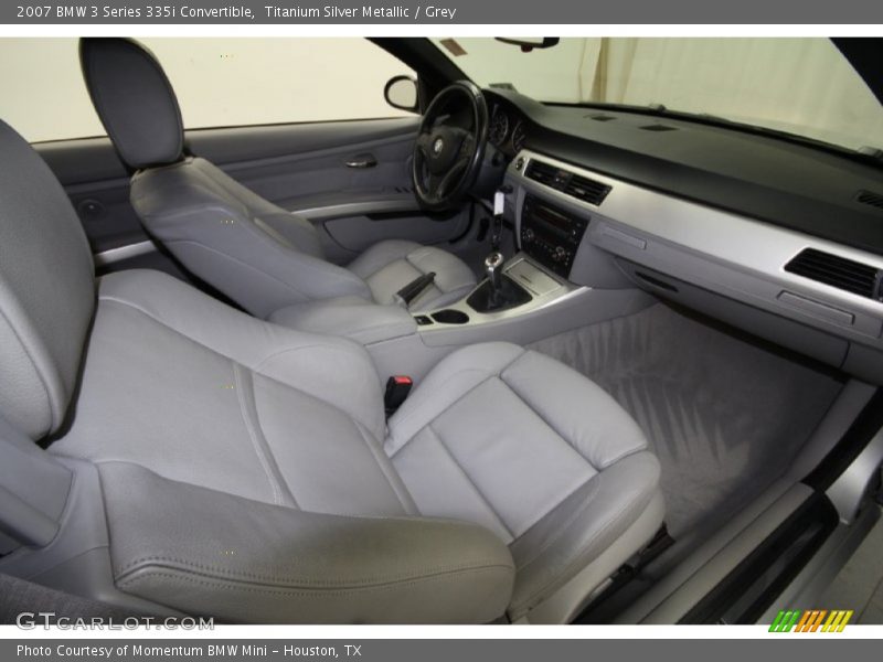 Titanium Silver Metallic / Grey 2007 BMW 3 Series 335i Convertible