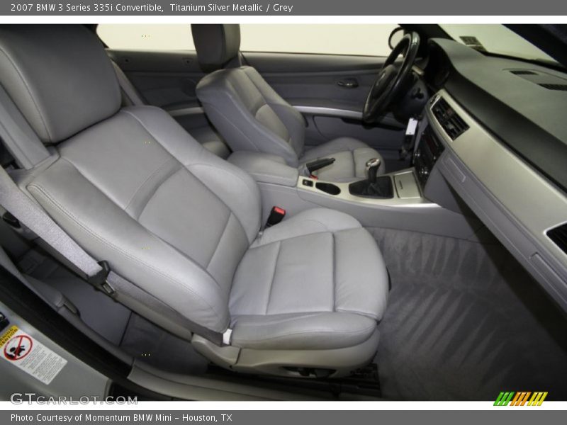 Titanium Silver Metallic / Grey 2007 BMW 3 Series 335i Convertible
