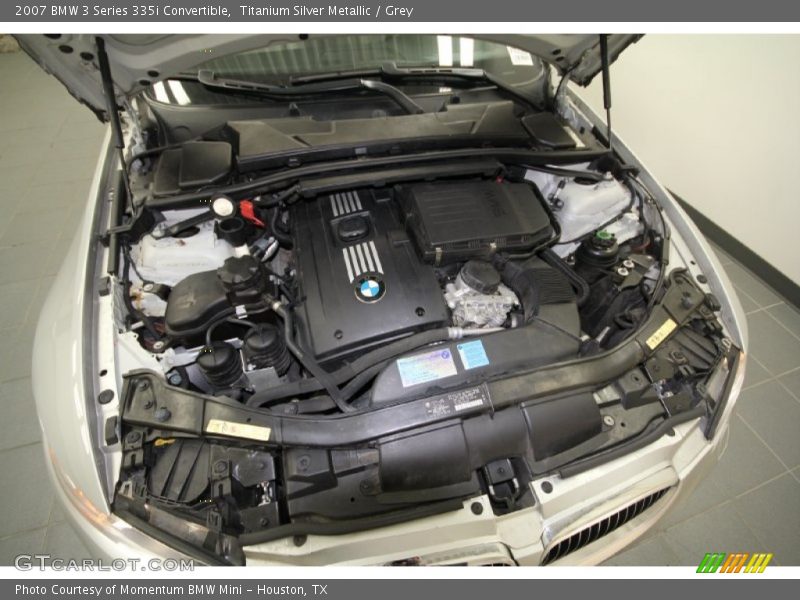 Titanium Silver Metallic / Grey 2007 BMW 3 Series 335i Convertible