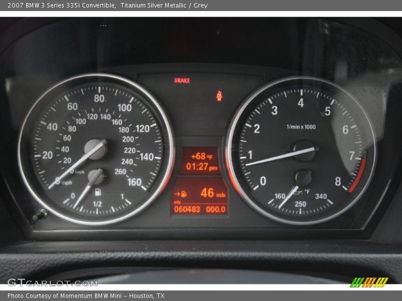 Titanium Silver Metallic / Grey 2007 BMW 3 Series 335i Convertible