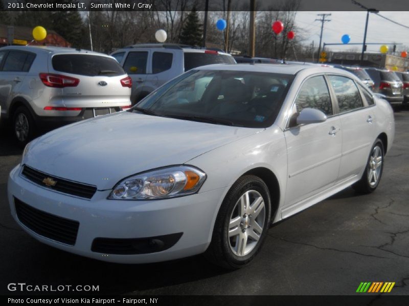 Summit White / Gray 2011 Chevrolet Impala LT