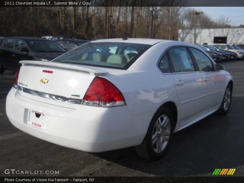 Summit White / Gray 2011 Chevrolet Impala LT
