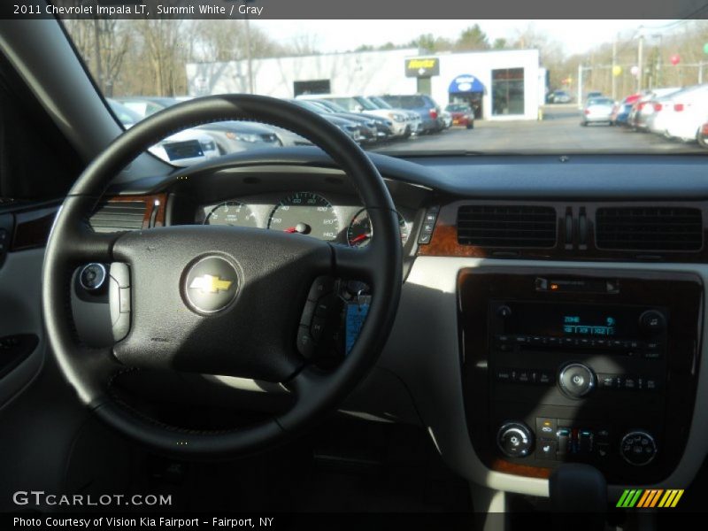 Summit White / Gray 2011 Chevrolet Impala LT