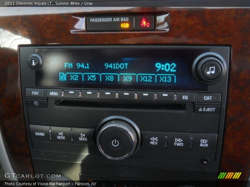 Summit White / Gray 2011 Chevrolet Impala LT