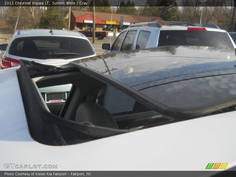 Summit White / Gray 2011 Chevrolet Impala LT