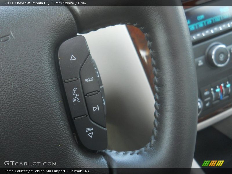 Summit White / Gray 2011 Chevrolet Impala LT