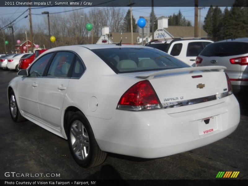 Summit White / Gray 2011 Chevrolet Impala LT