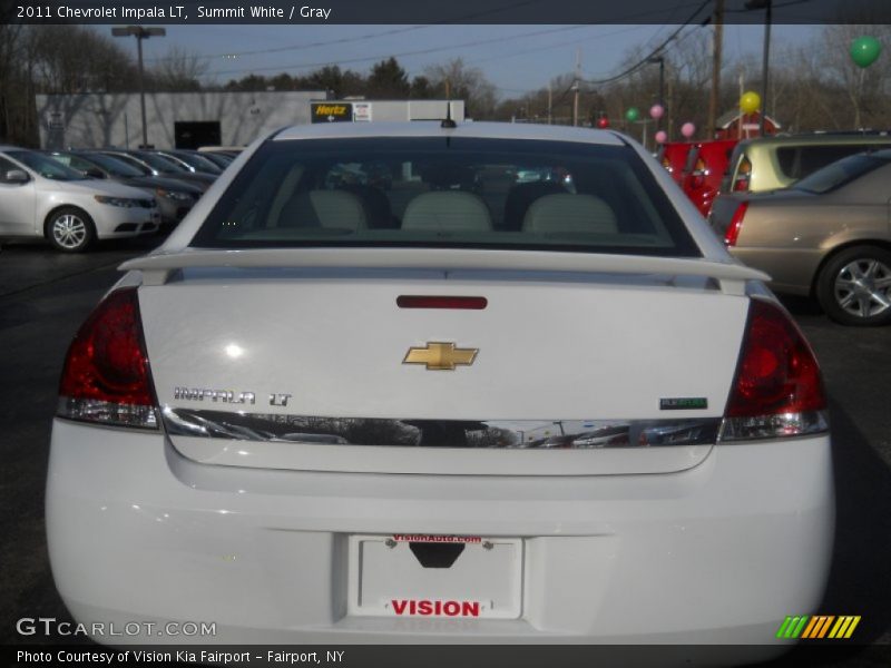 Summit White / Gray 2011 Chevrolet Impala LT