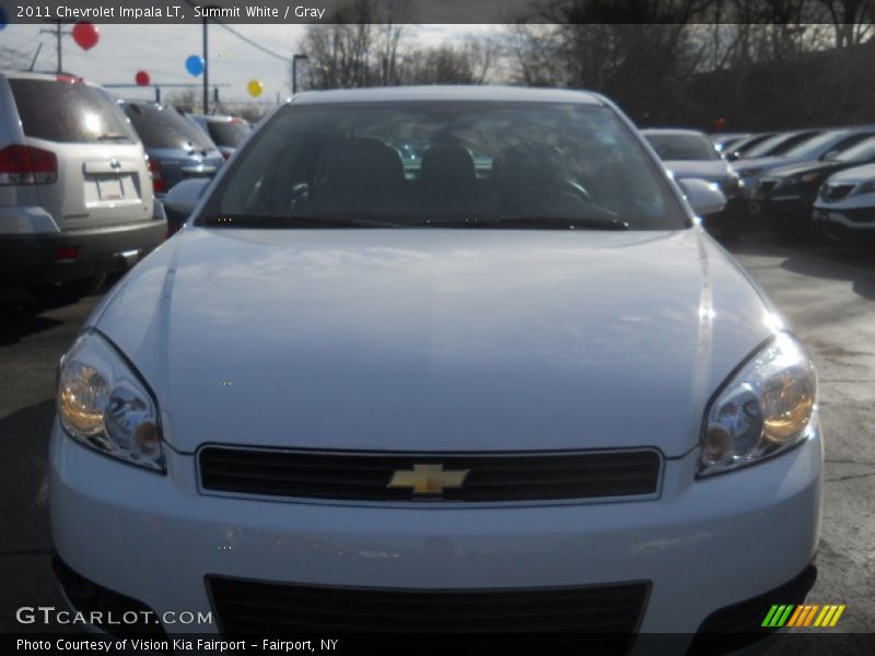 Summit White / Gray 2011 Chevrolet Impala LT