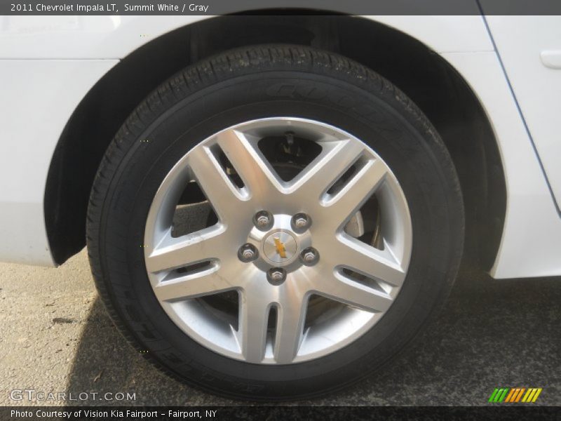Summit White / Gray 2011 Chevrolet Impala LT