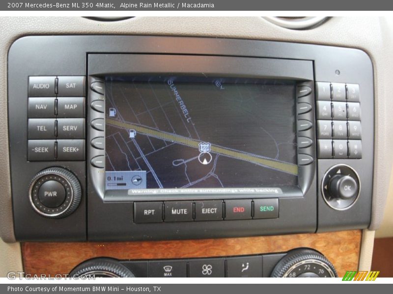 Controls of 2007 ML 350 4Matic