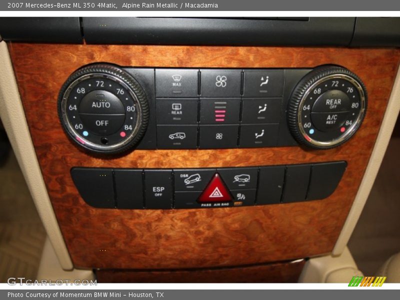 Controls of 2007 ML 350 4Matic